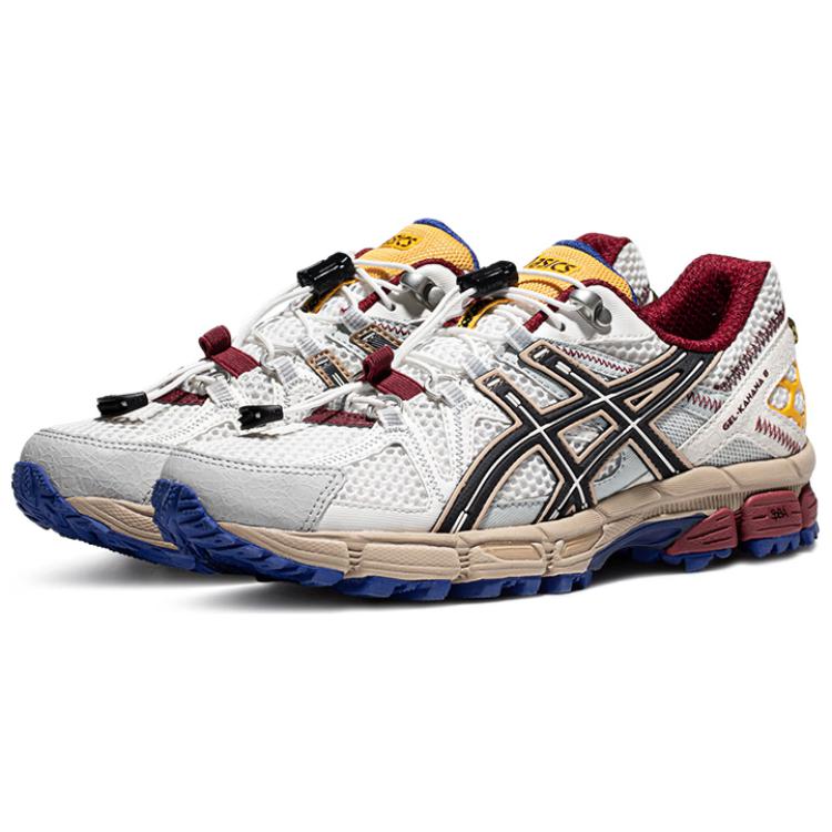 Asics Gel-Kahana 8 Komfortabel Mote Stoff Syntetisk Lær Demping Pustende Støttende Rebound Lavsko Fritid Løpesko 1012B634-100