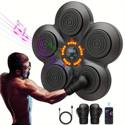 Yeni Akıllı Kablosuz Müzik Boks Makinesi Duvara Monte Boks Eğitim Yumruklama Ekipmanı