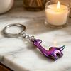 Dinosaur Keychain Alloy Material Durable Electroplated Cute Long Neck Brachiosaurus Charm for Keys Bags Kids Adults Gift in Phantom Green Colors
