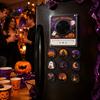 Metal Surface Refrigerator Magnet Record Player Fridge for Christmas Halloween, with 9 Programmable Records, NFC Digital Music Enabled Vinyl