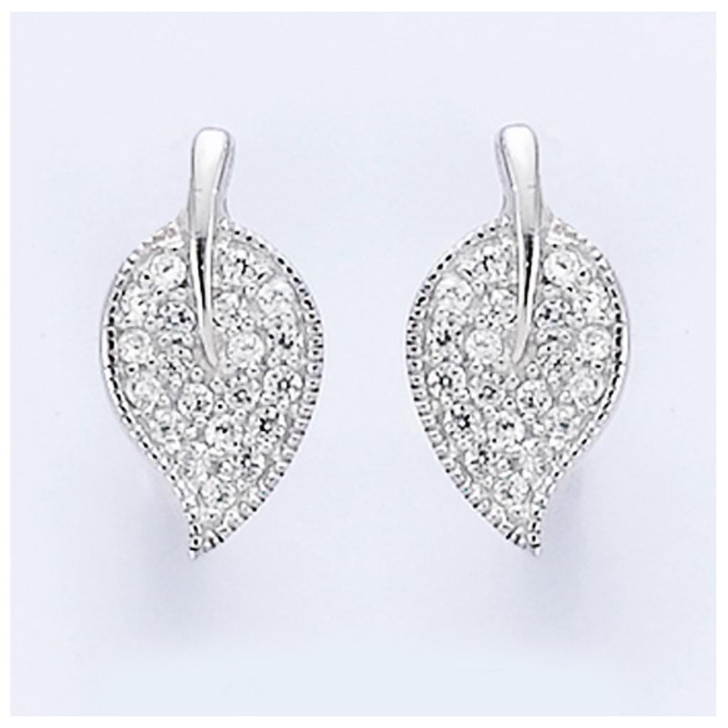 Les Trésors De Lily [J0186] - Silver Earrings 'Déesse' Silver White (rhodium-plated) - 15x7 Mm