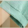 Summer Embroidered Ramie Top Loose V-neck Linen Cotton Hemp Short Sleeved Shirt Women's Versatile T-shirt