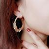 European and American Exaggerated Silver Needle Diamond Sequined Earrings Fashionable Spice Girls High-end Earrings Niche Cold Wind Earrings