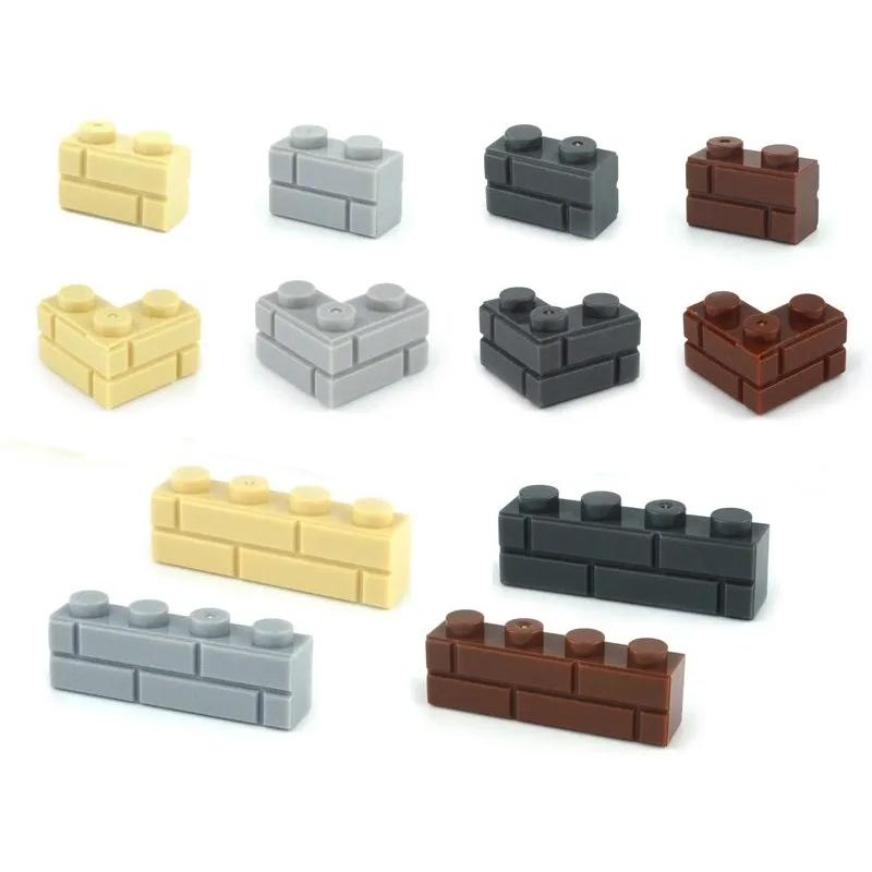 Küçük Parçacıklar Kalın Duvar Tuğlaları 1x2 1x3 1x4 Noktalar Toplu Aksesuarlar Kapılar Pencereler Kendin Yap Yapı Blokları Çocuklar İçin Eğitici Oyuncak