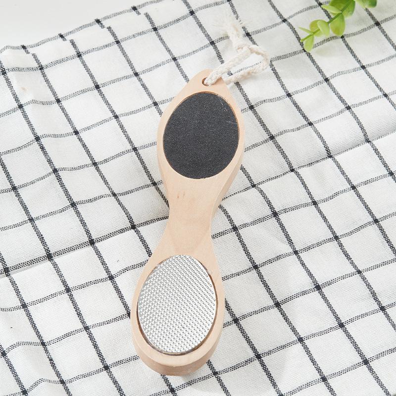 Wooden Foot rubbing stone foot skin grinding foot file pumice stone brush foot massage multi-functional exfoliation foot board