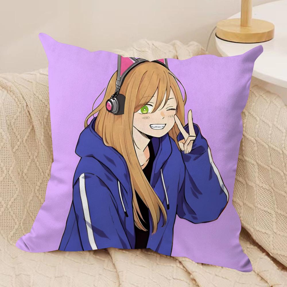 Kwaii AAkane KKinoshita Cushion Cover Soft Plush Fabric DoubleSided Printed Sofa Cushion Cover for All Seasons Home DecorGift