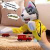 Kung Fu Puppet Dog Boxing Puppet, Makes Sounds, Playable with Children, Stress Relief, Weight Management, Hunting Instinct Satisfaction, Exercise,