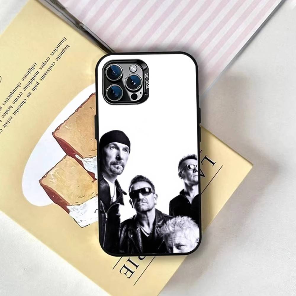 Band U-U2 Phone Case For iPhone 17,16,15,14,13,12,11 Plus,Pro Max,XS,Colorful Silver Phone case Funda Cover iPhone17promax