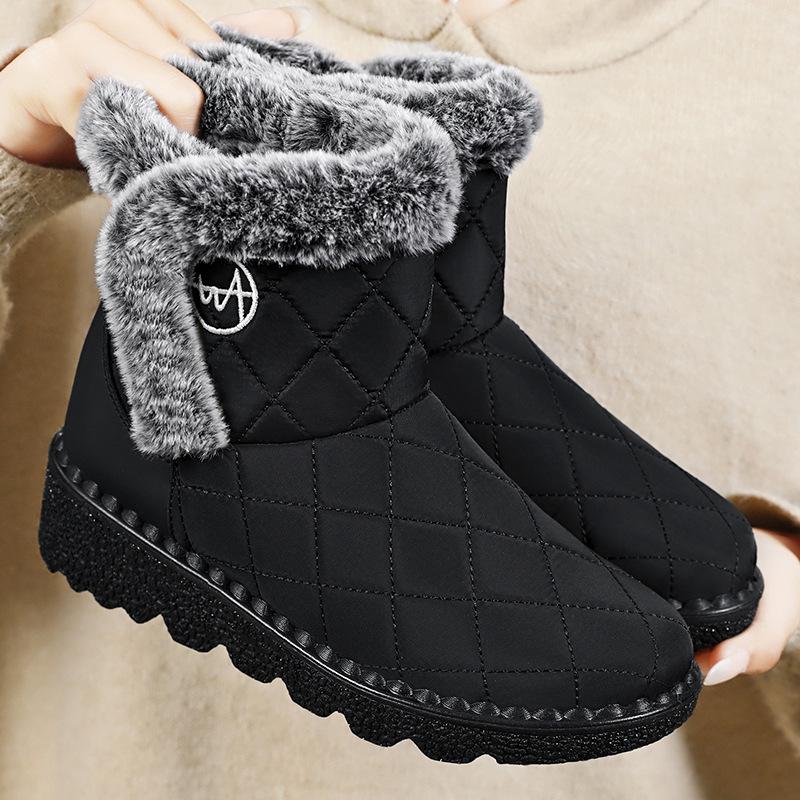 Mao Mao Shoes Women's Snow Boots TEMU Cotton Shoes Fleece Women's Shoes Autumn and Winter Thickened Women's Boots High-top Boots