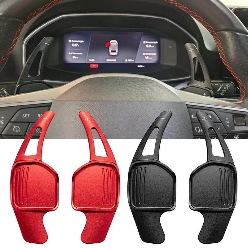 Auto Schaltwippen DSG Aufkleber für Seat Leon St 5F Fr Cupra Ateca Ibiza 6P Arona Tarraco Alhambra Lenkradverlängerung Schalthebel