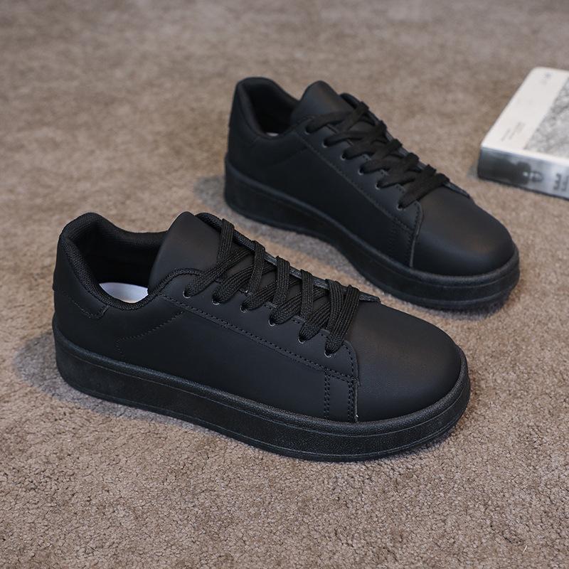 

2025 осень новая маленькая белая обувь мужская повседневная обувь на плоской подошве мужская обувь модная универсальная чисто белая спортивная обувь 40 чёрный