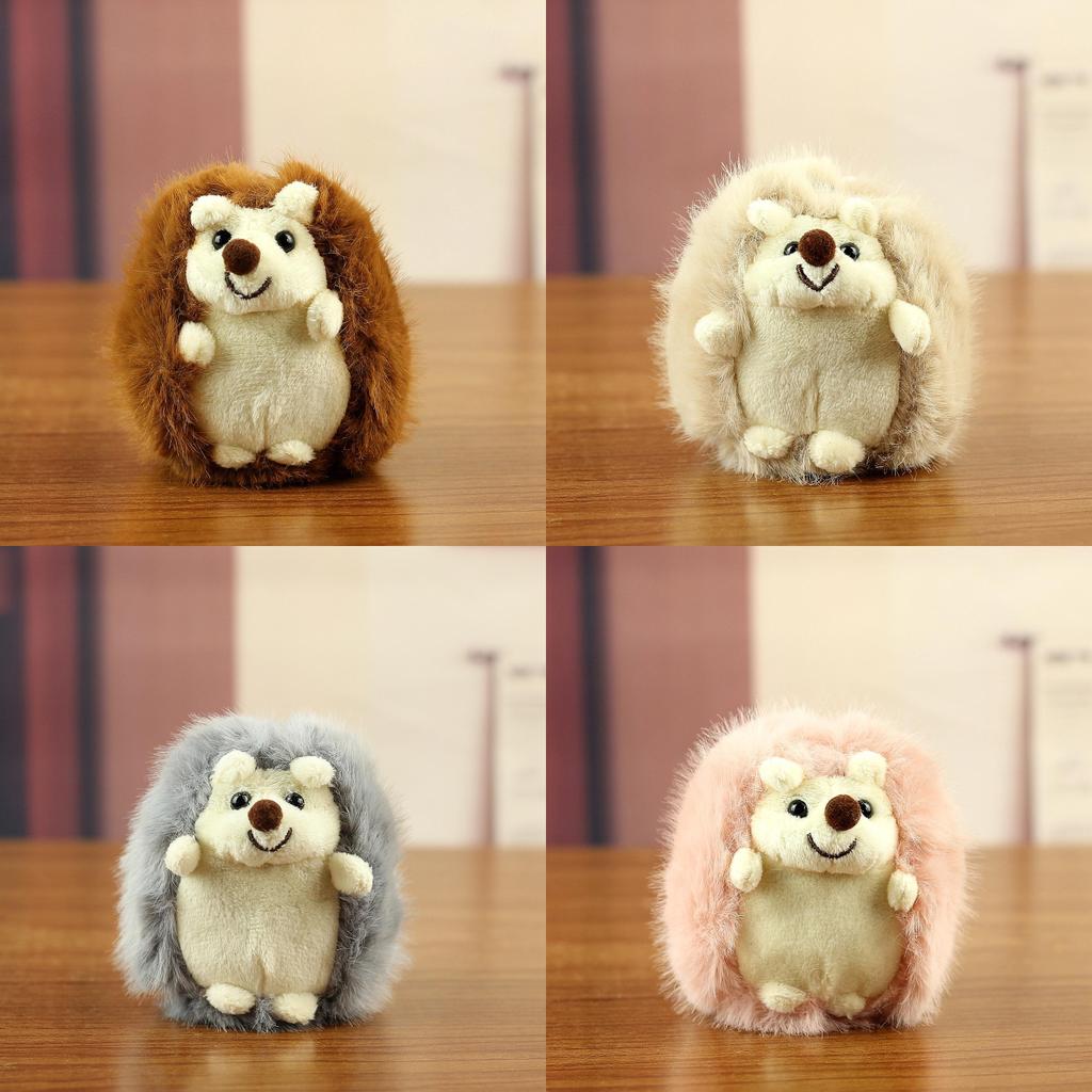 Animal Plush Hedgehog Pendant With Polyester Fiber Filling For Gift And Decor