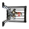Halloween Scream Skull Cage Prisoner with Automatic Sensors Activation For Haunted Garden Or Indoor Scare Shows