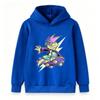 Kids Boys Girls Pullover Hoodie, Cool Cartoon Skateboarding Dinosaur Print Casual Lightweight Hooded Sweatshirt for Youth Daily Wear Street