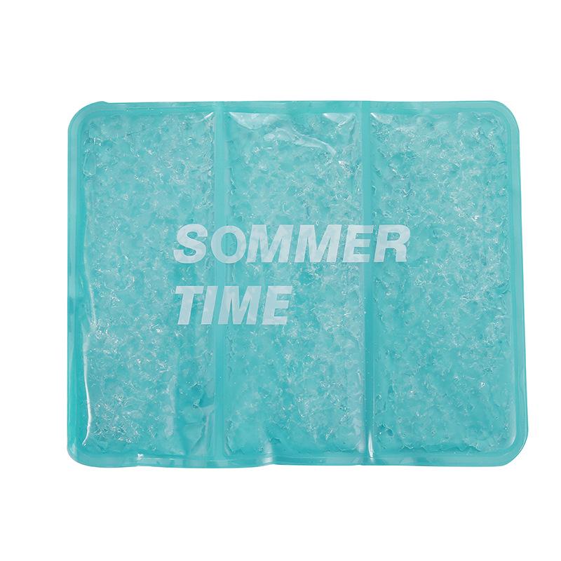 

Large Jelly Gel Ice Pad: Cool, Breathable, Refreshing Seat Cushion for Cars & Dorms. зелений