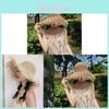 Womens Straw Hat Summer Sunshade With Wide Brim Handwoven For Beach And Travel