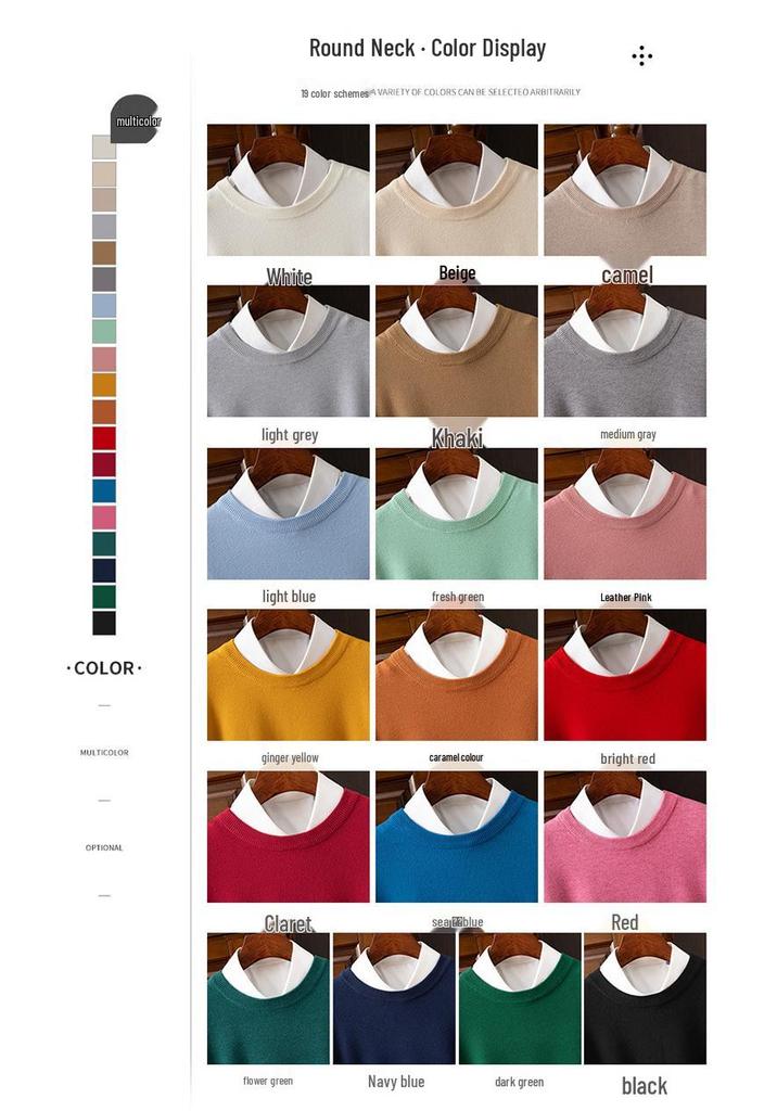 Men's Plus Size Knitwear: Autumn/Winter V-Neck Business Sweater