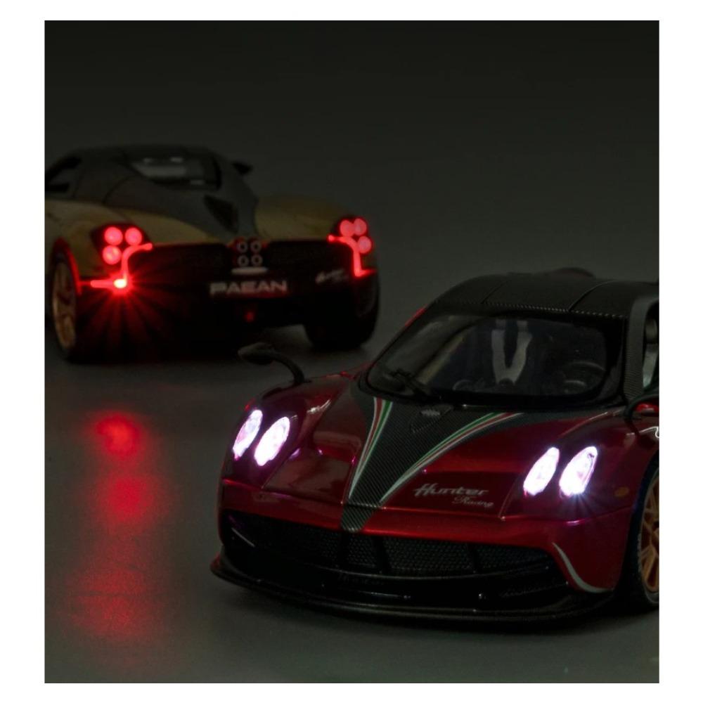 1/22 Pagani Huayra Dinastia Supercar Alloy Car Toy Car Metal Collection Model Car Sound and Light Toys for Children