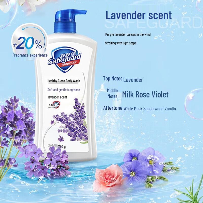 Safeguard Pure White Fresh & Lavender Shower Gel Duo Pack