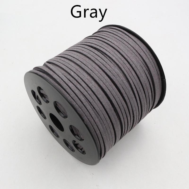 10m Double-Sided Velvet Cord, 2.5mm for DIY Pendant, Bracelet, Necklace Making