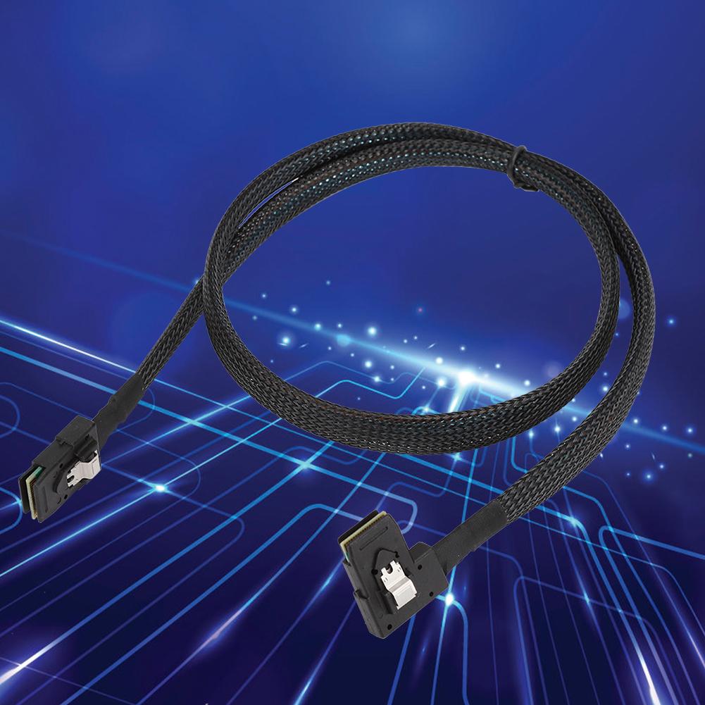 MINI SAS 36P 0,8 Meter Spritzguss SFF-8087 Rechter Winkel zu SFF8087 Festplattenkabel