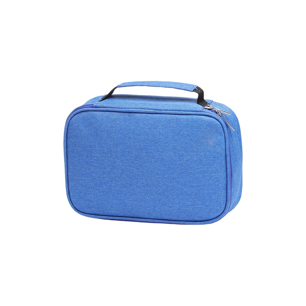 Portable Lunch Bag Insulated Storage Tote with Zipper Closure and Handle for Office School Travel Picnic Use