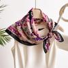 Square Scarf Women‘S Imitation Silk Bandanna Professional Decoration Headband Hair Shawl SpringSummer Luxury Neckerchief Hijab