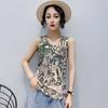 Korean Printed Camisole Vest Women's Summer New Fashionable Slim Fit Sleeveless T-shirt Top