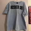 Husker Du Band Logo 90s Light Blue Short Sleeve Unisex T Shirt 90s Unisex T-Shirt