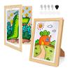 YTOPRO 2-Pack Art Frames for Children's Drawings, A4 Size, Wall-Mounted Poster/Photo Frame, Art Panel, Holds 50-150 Pictures, Large Capacity Storage,