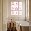 Uniro Coquette Room Decor Aesthetic, Pink Bows Wall Art Posters for Girls Dorm Bedroom Decor, Cute Coquette Posters, Coquette Wall Decor, Trendy