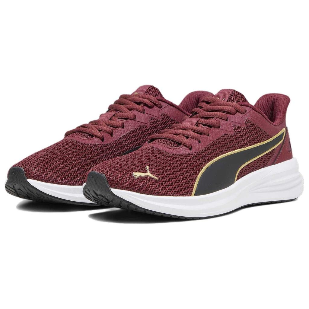 Puma Transport Comfortabele Antislip Lage Hardloopschoenen Dames sneaker Rood Zwart Goud 377030-12