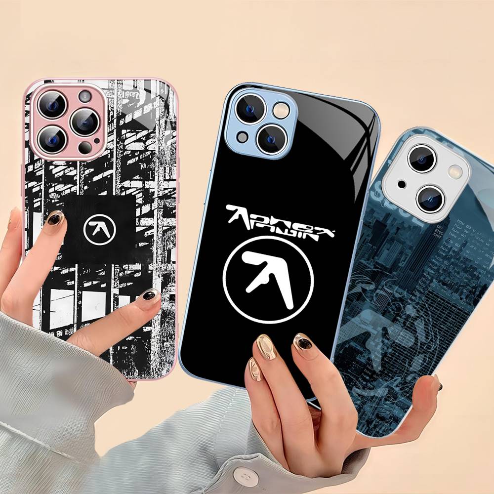 Music Band A-Aphex T-Twin Tempered Glass For Iphone 14 13 12 11 Pro Mini XS MAX 14Plus X XS XR Fundas