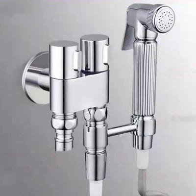 Waschmaschinenhahn, an der Wand montiertes Messing-Bidet-Wasserhahn-Set mit doppeltem Verwendungszweck, begrenzter Platzbedarf, Eckventil, Außenhähne