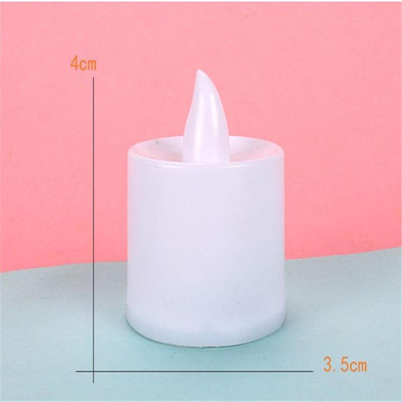 Flameless Led Candle Light Battery Powered Bright Color Lamp Blinking Row Long Lasting Decoration