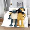 Cartoon the Sheeps Printed Blanket Picnic Blankets Warm Blanket Soft and S-shauns  Comfortable Blanket Home Travel Birthday Gift