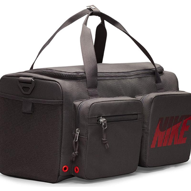 Nike Látková cestovní taška, taška do posilovny, přenosná crossbody taška, taška přes rameno, běžná, unisex, šedá, ležérní, DB1147-254