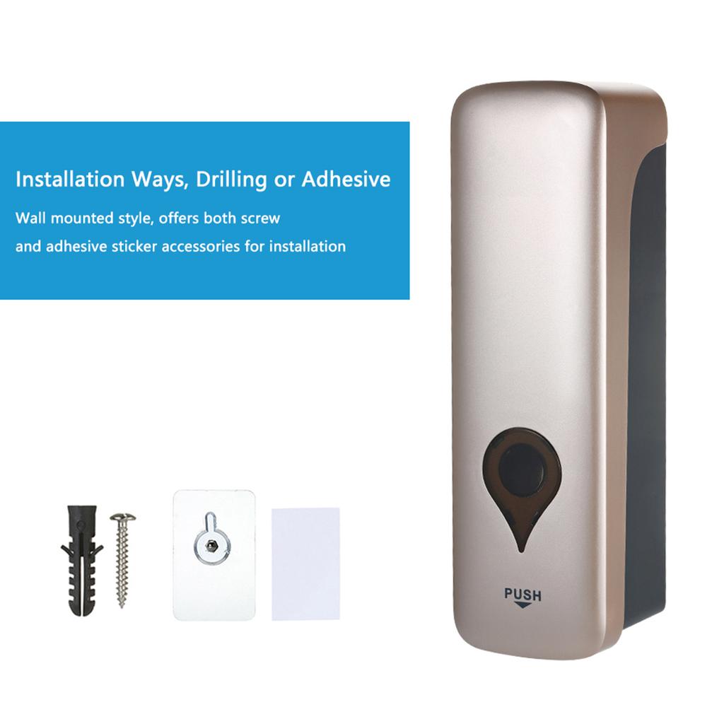 Manual Soap Dispenser 300mlCelsius 10.2oz Wall Mounted Liquid Shampoo Box Shower Gel Hand Soap Dispensers for Kitchen Bathroom Home Hotel (Drilling or