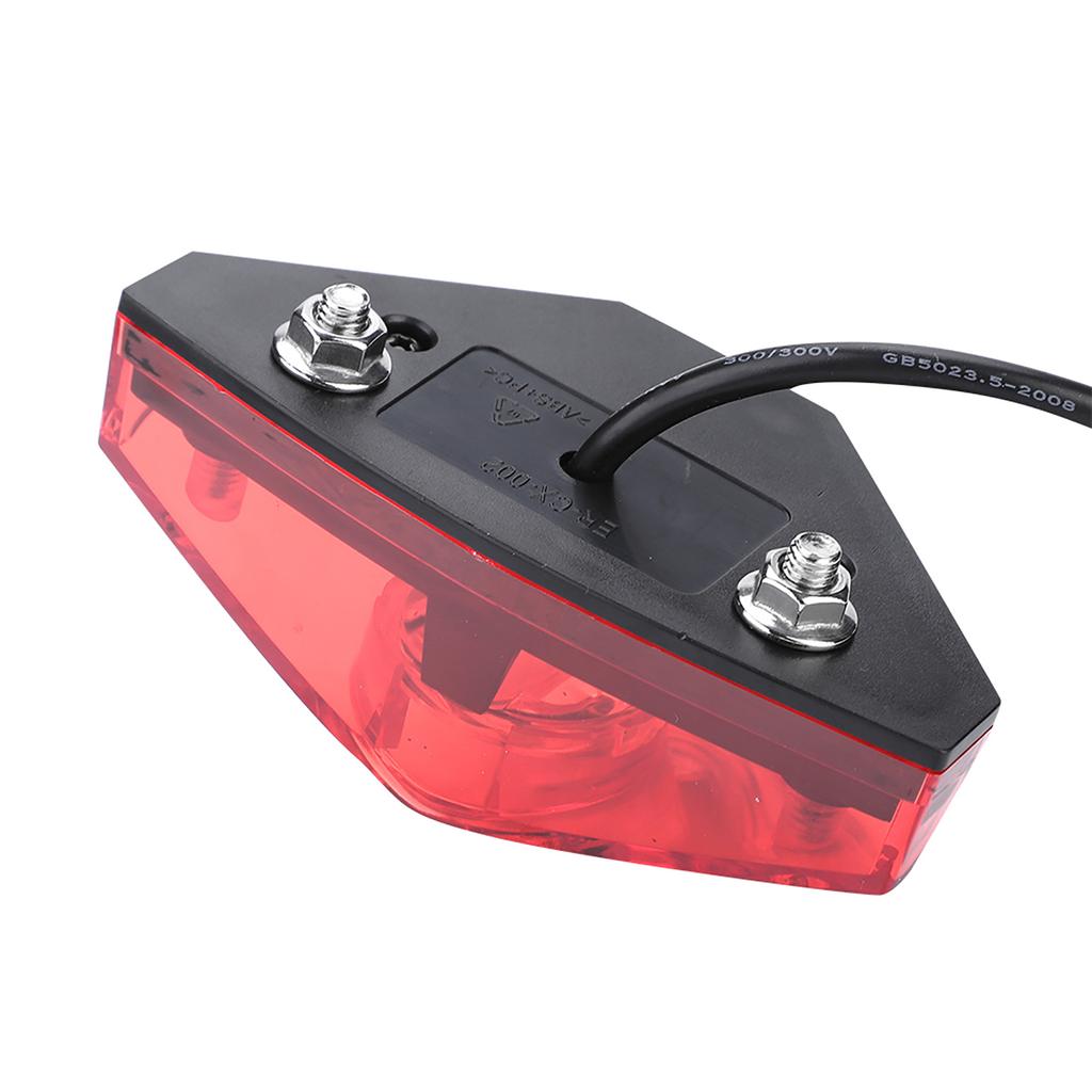 Universal Electric Bike Scooter Rear Tail Safety Light Warning Brake Lamp DIY Accessory