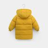 Kuhvvse Down for Girls and Solid Sizes Kids' Jacket, Padded, Boys, Warm, Cold-Proof, Windproof, Winter, Hooded, Color, 90-150 (Size 110, Yellow)