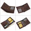 Genuine Leather Wallet Men Wallets Luxury Brand Men Short Fold Wallet Pocket Purse Wallets Male