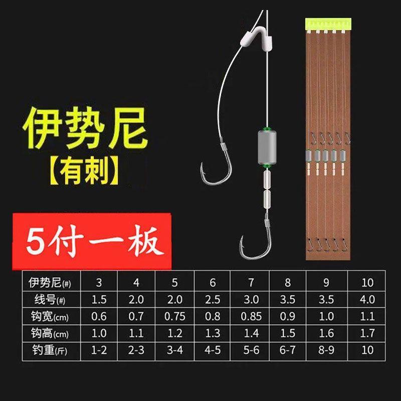 Fishing Hooks Rig Set with Multiple Hooks and Durable Line for Various Fishing Needs Suitable for Different Fish Sizes and Conditions