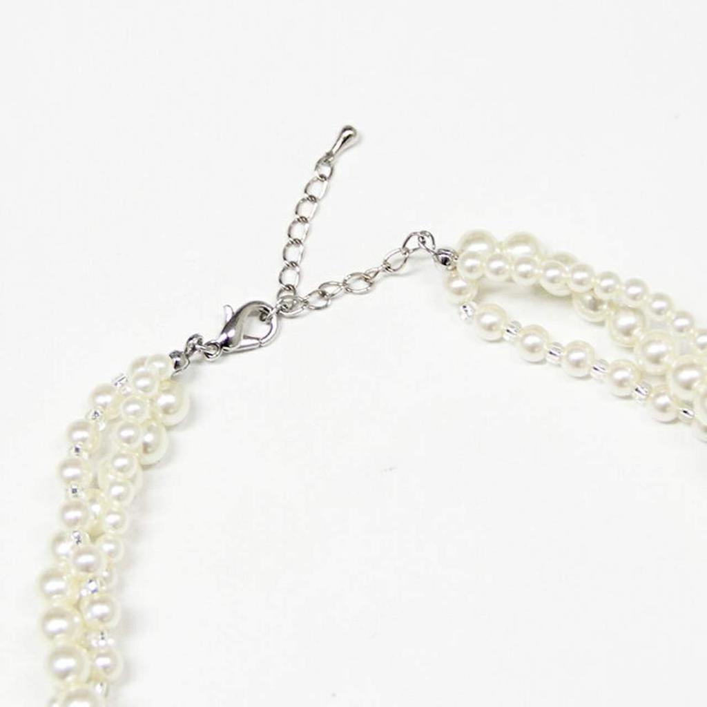 Gedrehte Perlenkette für Formell [Black Gallery] B-GALLERY Damen,