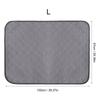 Waterproof Pet Puppy Training Mat Washable Reusable Pee Pads for Dog Cat (Gray S)