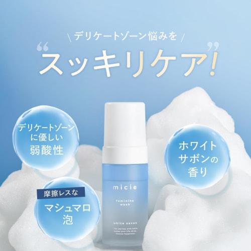 micie Delicate Zone Soap 100ml + 100ml Refill Set, Large Capacity Foam Type, micie Feminine Wash