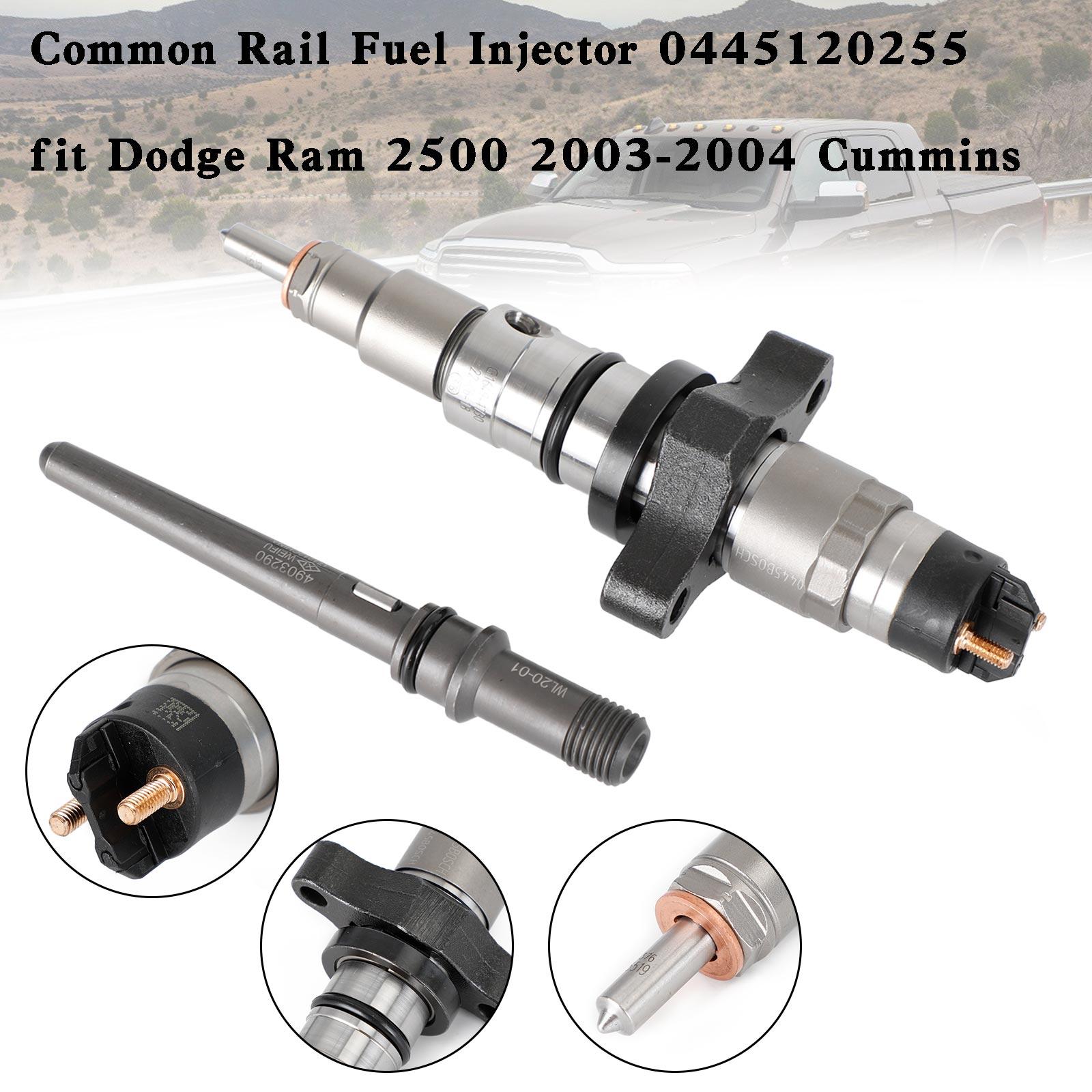 

1 ШТ. Топливная форсунка Common Rail 0445120255 подходит для Dodge Ram 2500 2003-2004 Cummins