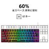 Wired Gaming Keyboard and Mouse, 61 Keys, Compact, 60% Layout, 11 LED Backlight, 2400 DPI, Mouse Pad Included, OfficeGaming Use, English Layout,