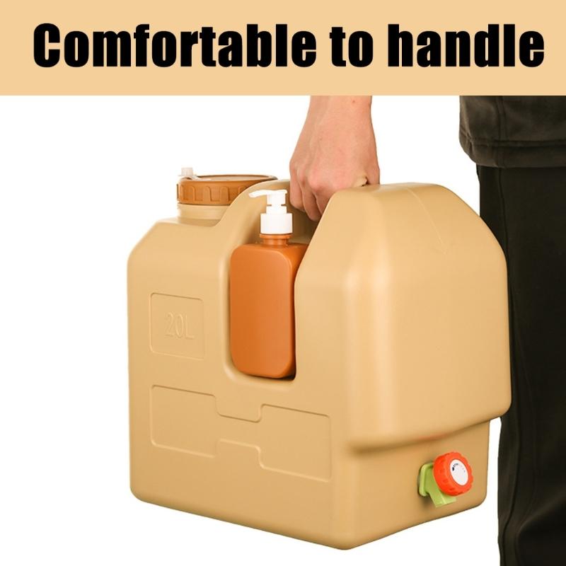 Large Capacity 20L Portable Water Dispenser Bucket Jugs For Beach Parties Camping And Picnics Enthusiasts Emergency Use