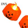 Indoor Festive Home Decor 2Pcs Halloween Pumpkin Flameless Candles, Battery Operated LED Candle, Decorative Candles Tabletop Display Ornaments Light,