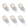 6Pcs G4 Bulb 3W 16LED 12V 360 Degree Heat Dissipation Design Low Power Wall Lamp BulbWarm White